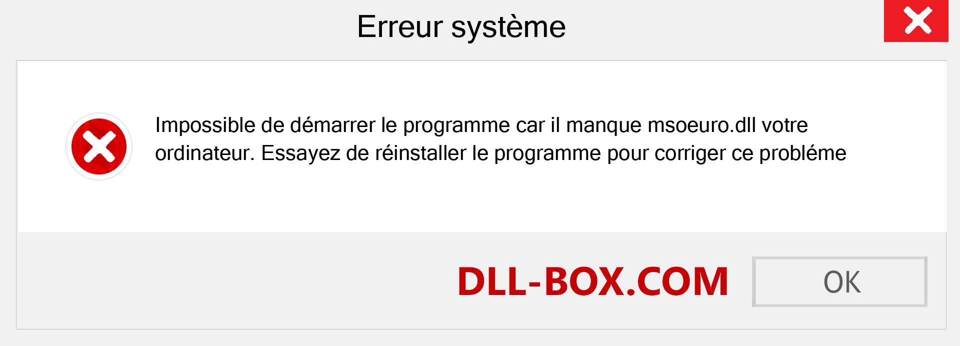 Le fichier msoeuro.dll est manquant ?. Télécharger pour Windows 7, 8, 10 - Correction de l'erreur manquante msoeuro dll sur Windows, photos, images